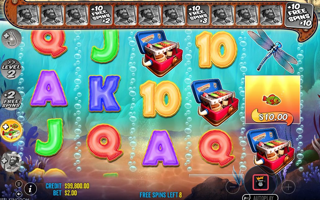 Free Spins med Fiskaren på alla hjul